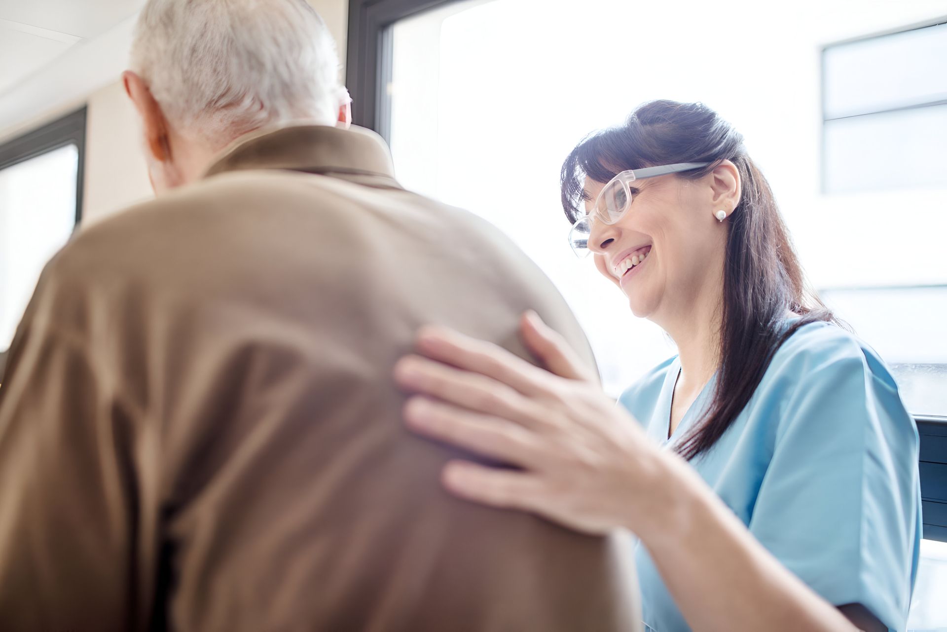 A nurse with a senior resident